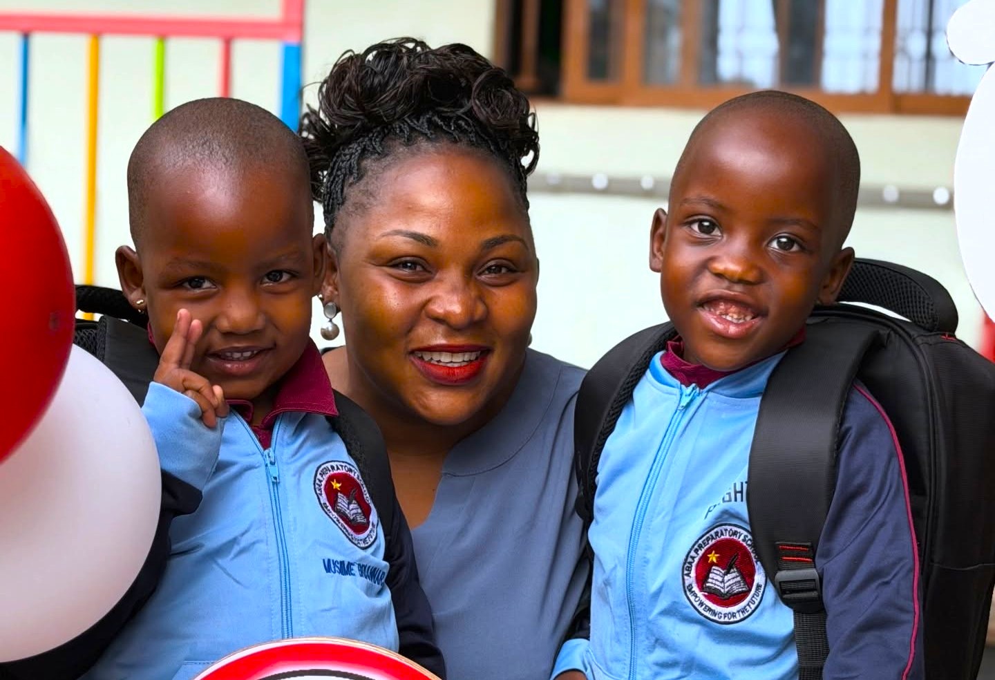 Happy children learning at ABAA Preparatory School