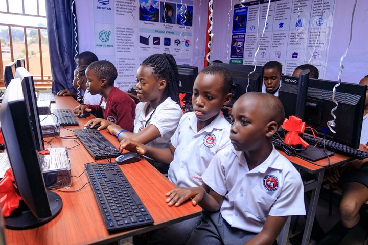 Happy children at ABAA school